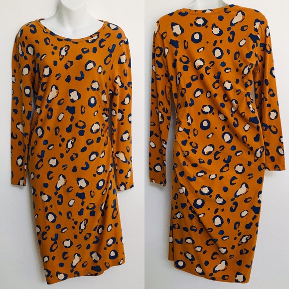 3.1 PHILLIP LIM x Target Ruched LEOPARD Dress  M - Picture 3 of 15